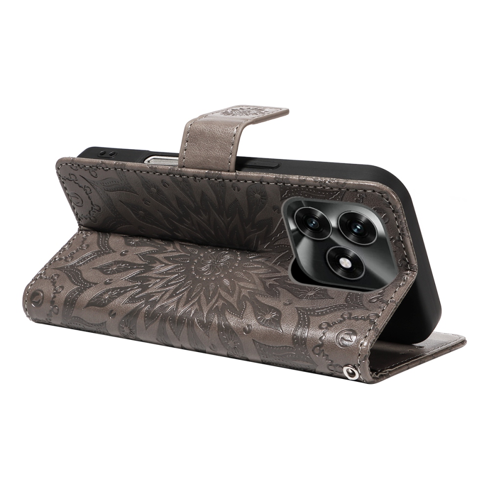 Sunflower knížkové pouzdro na Honor X5c Plus - šedé