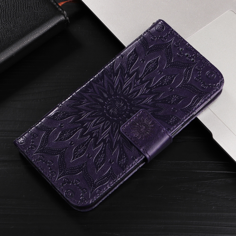 Sunflower knížkové pouzdro na Honor X5c Plus - tmavěfialové