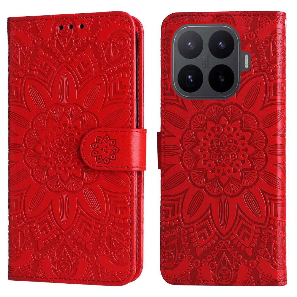 Sunflower knížkové pouzdro na mobil Xiaomi 17T - červené