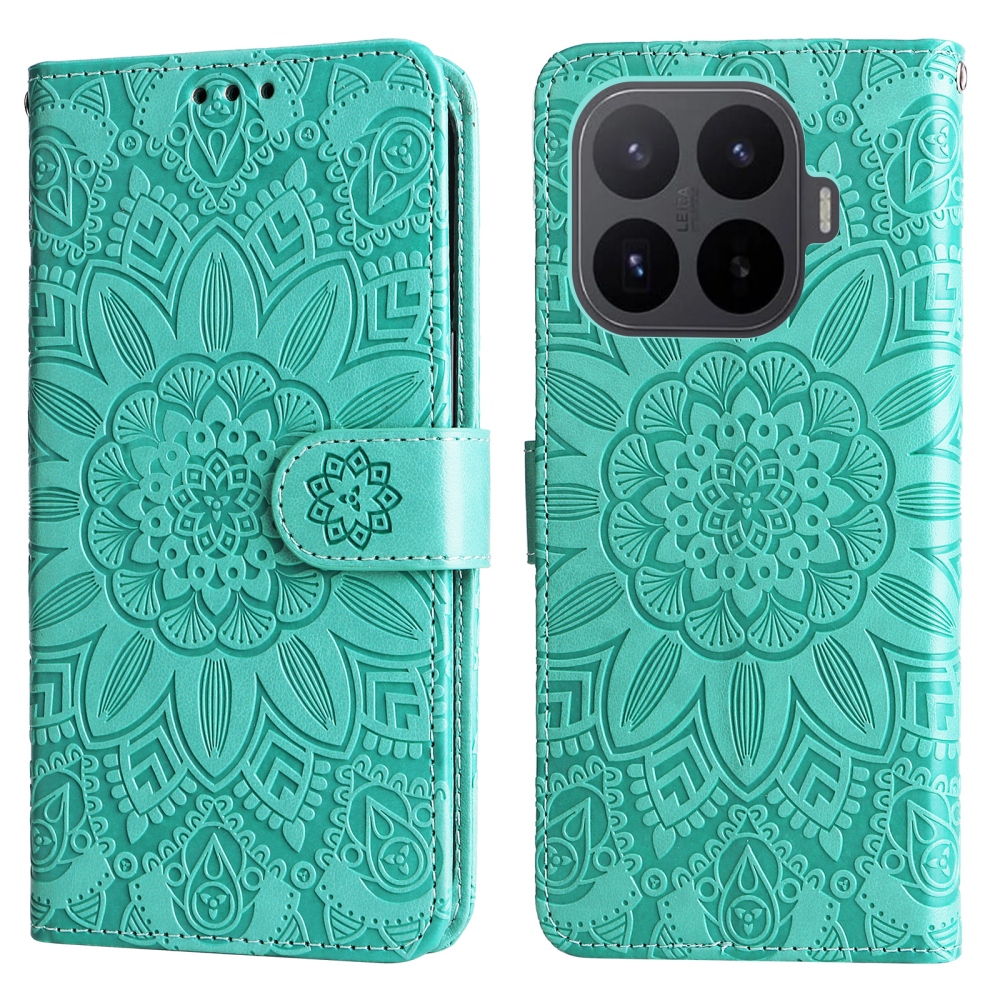 Sunflower knížkové pouzdro na mobil Xiaomi 17T - modrozelené