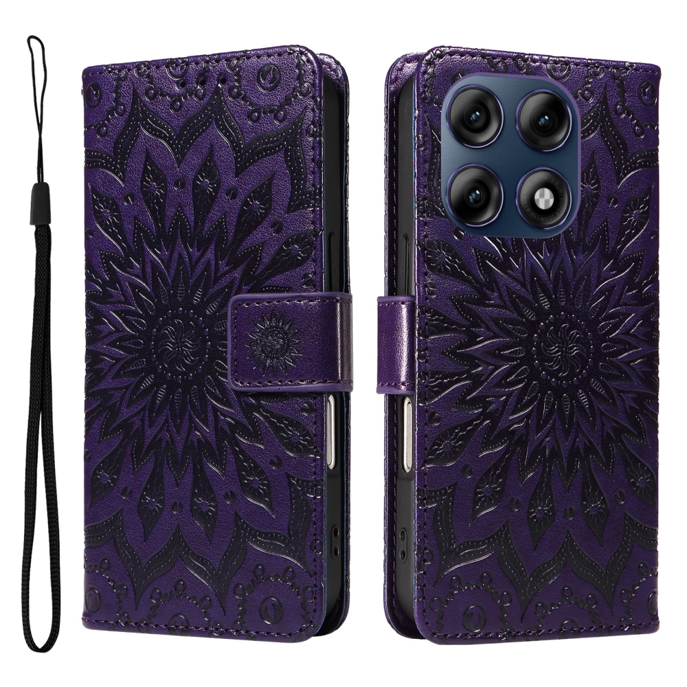 Sunflower knížkové pouzdro na Motorola Edge 70 Pro 5G - fialové