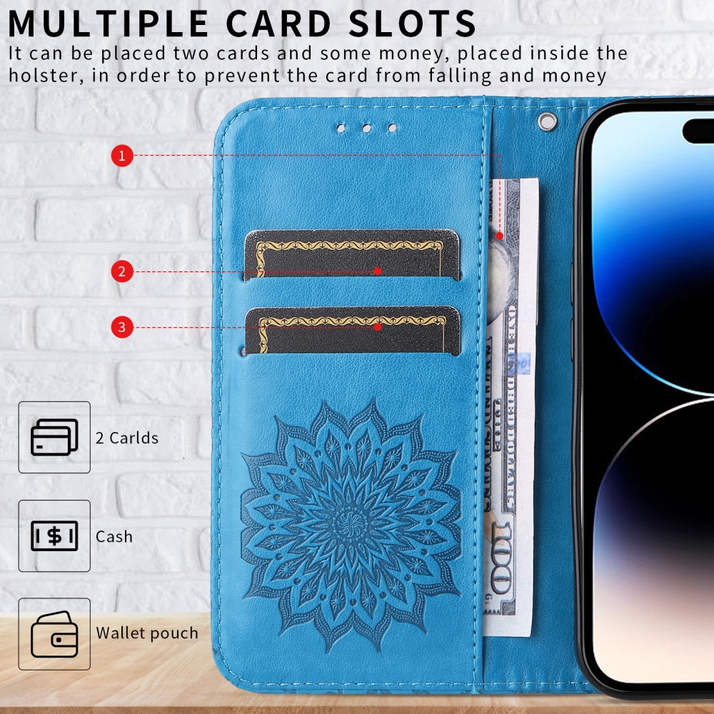Sunflower knížkové pouzdro na Motorola Edge 70 Pro 5G - modré