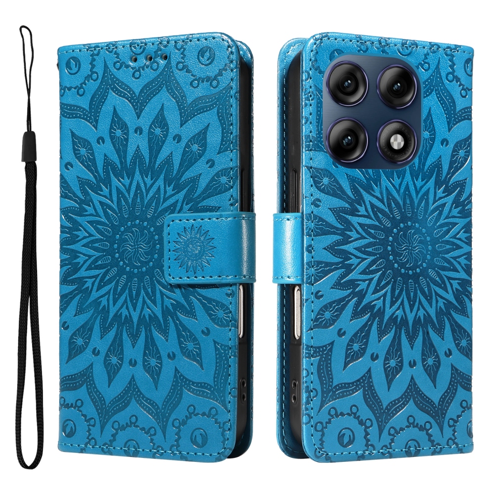 Sunflower knížkové pouzdro na Motorola Edge 70 Pro 5G - modré