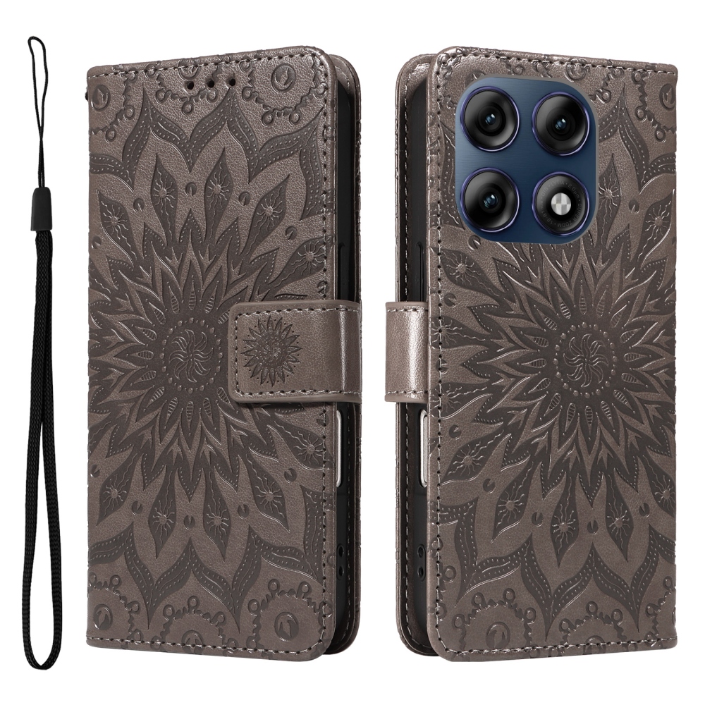 Sunflower knížkové pouzdro na Motorola Edge 70 Pro 5G - šedé