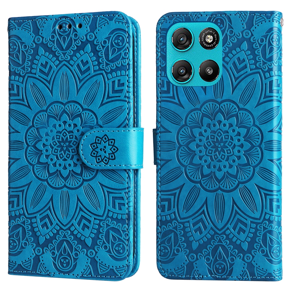 Sunflower knížkové pouzdro na Motorola Moto G57 Power 5G - modré