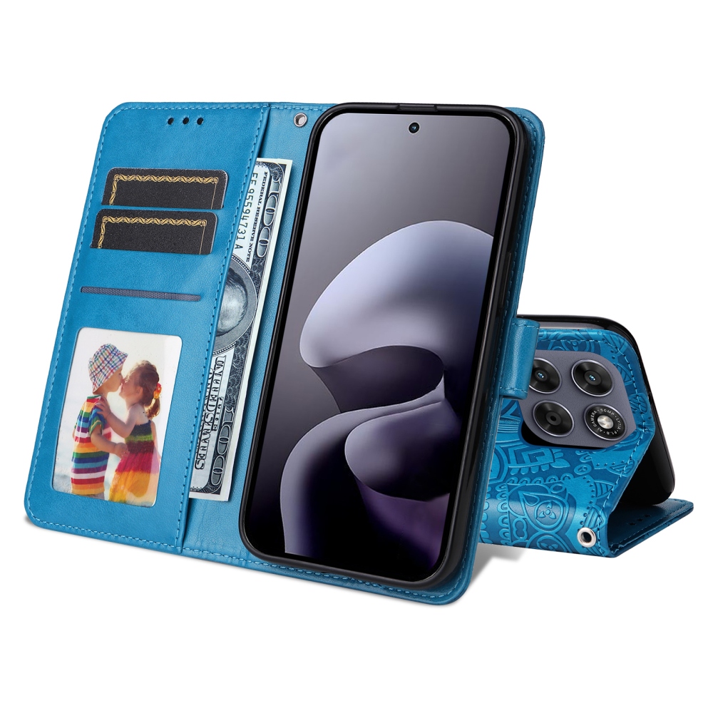Sunflower knížkové pouzdro na Motorola Moto G87 5G/G77 5G/G67 5G - modré