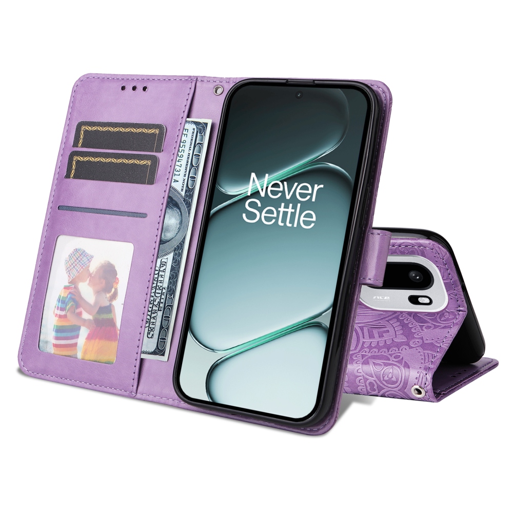 Sunflower knížkové pouzdro na OnePlus 15R 5G - fialové