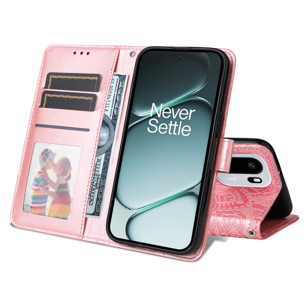 Sunflower knížkové pouzdro na OnePlus 15R 5G - růžové