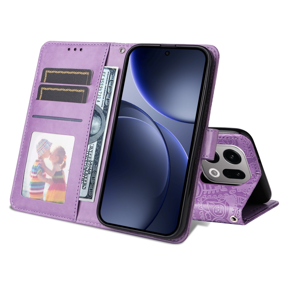 Sunflower knížkové pouzdro na Oppo Find X9 5G - fialové