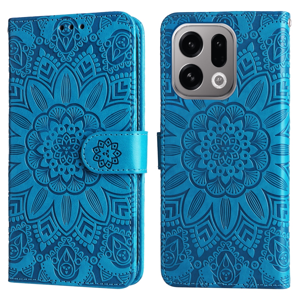 Sunflower knížkové pouzdro na Oppo Find X9 5G - modré