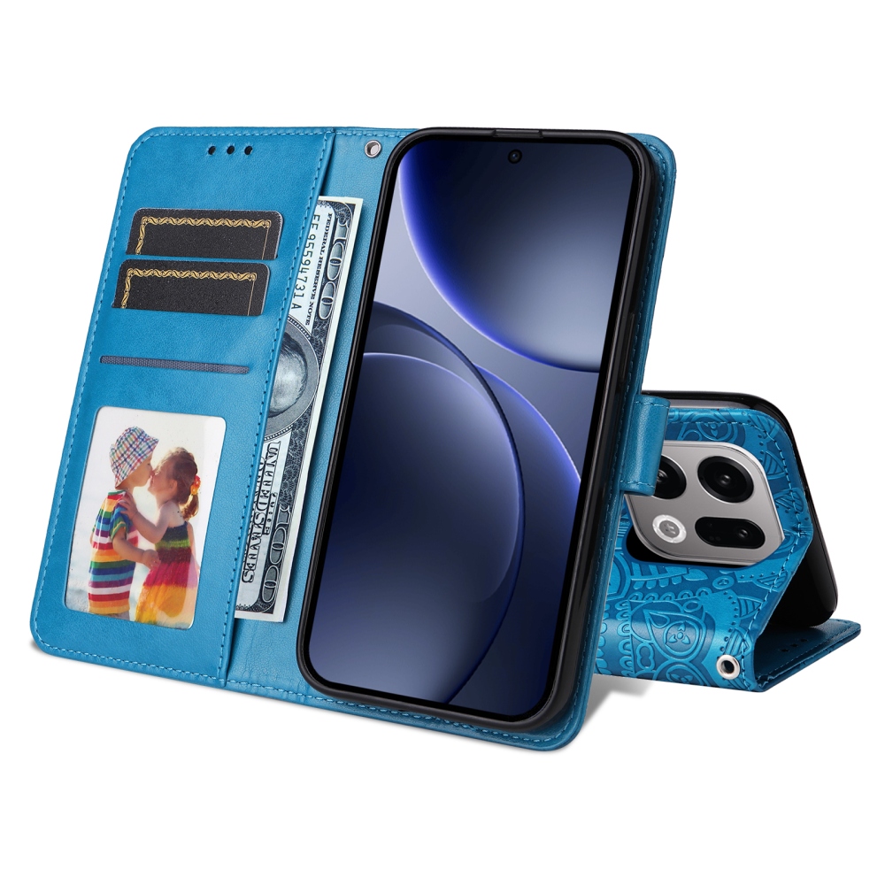 Sunflower knížkové pouzdro na Oppo Find X9 5G - modré