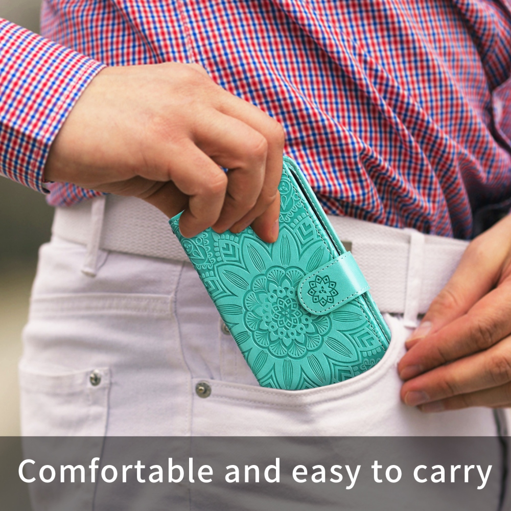 Sunflower knížkové pouzdro na Oppo Find X9 5G - modrozelené