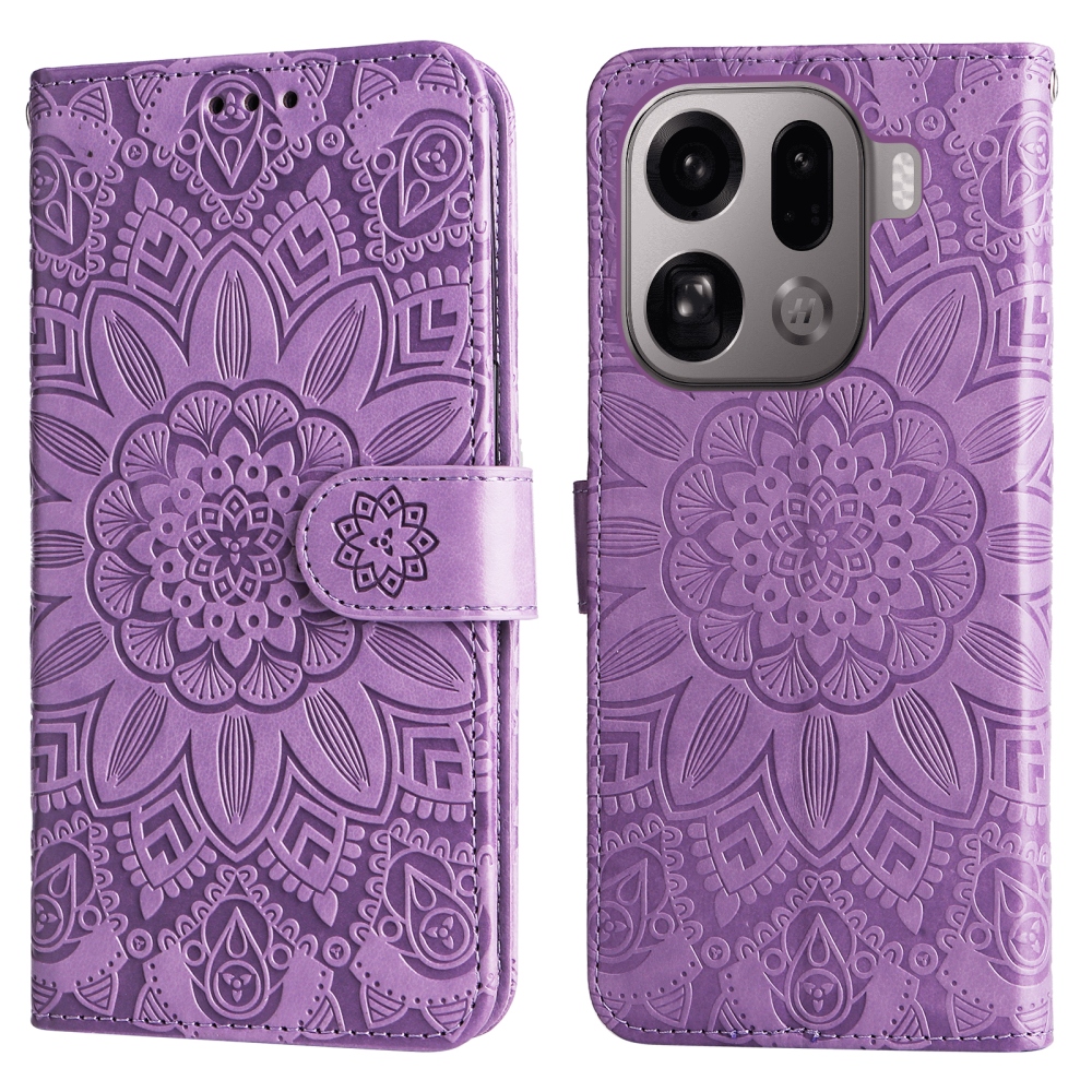 Sunflower knížkové pouzdro na Oppo Find X9 Pro 5G - fialové