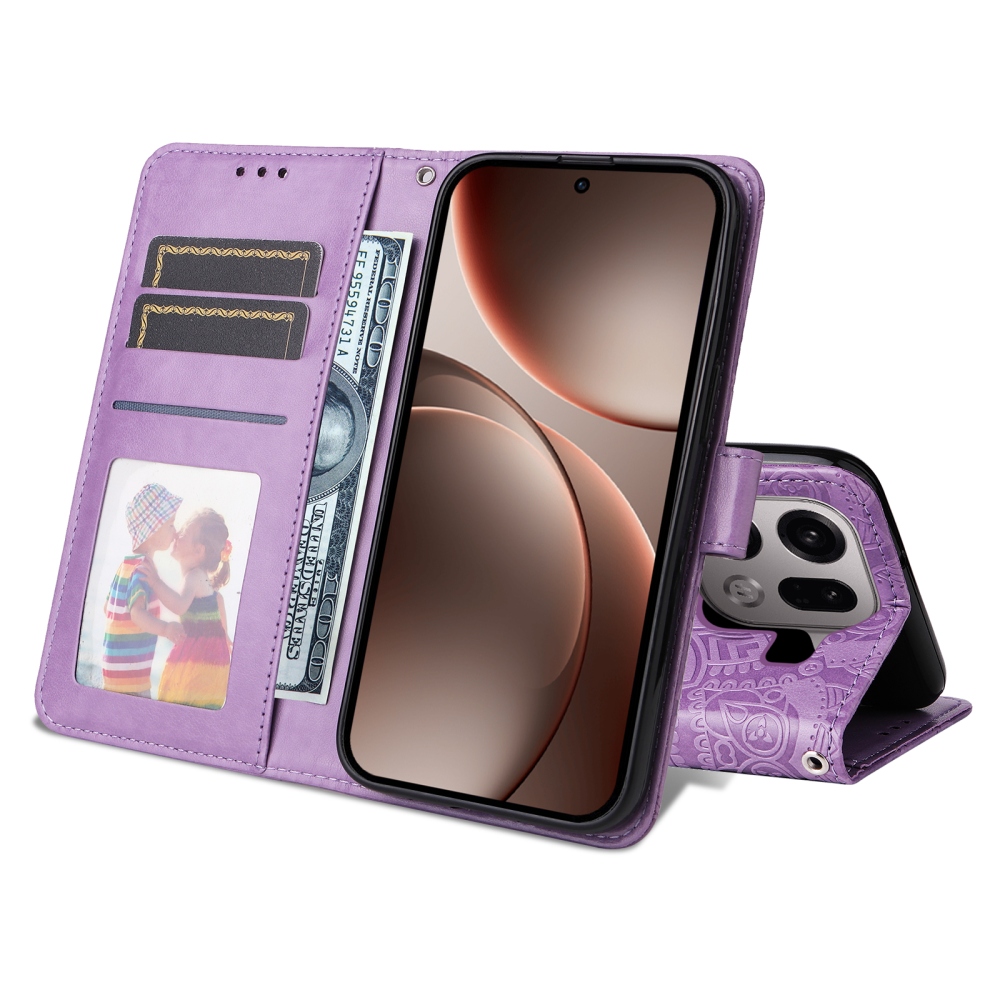 Sunflower knížkové pouzdro na Oppo Find X9 Pro 5G - fialové