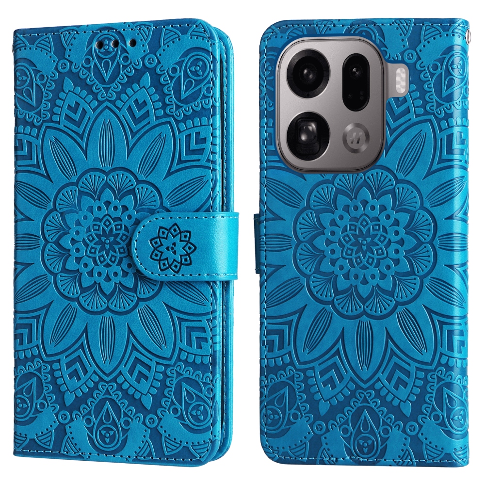 Sunflower knížkové pouzdro na Oppo Find X9 Pro 5G - modré