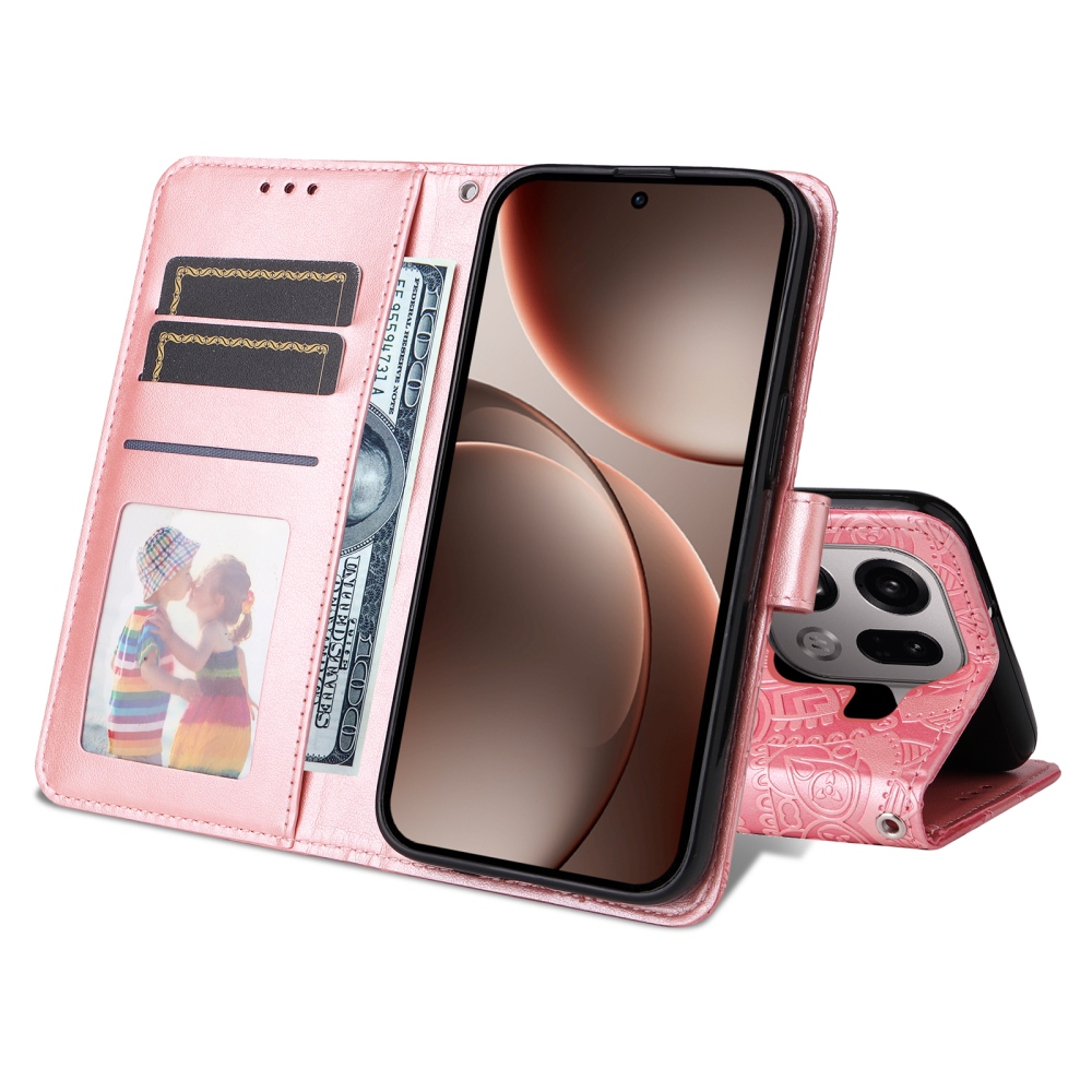 Sunflower knížkové pouzdro na Oppo Find X9 Pro 5G - růžový