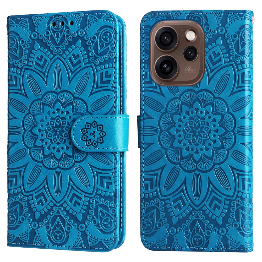 Sunflower knížkové pouzdro na Oppo Reno 15 Pro 5G - modré