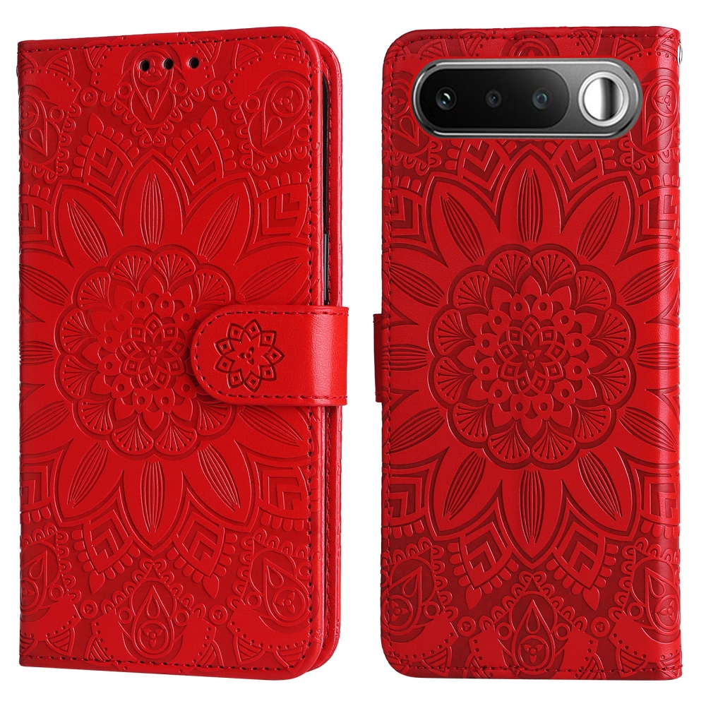 Sunflower knížkové pouzdro na Realme 16 5G - červené