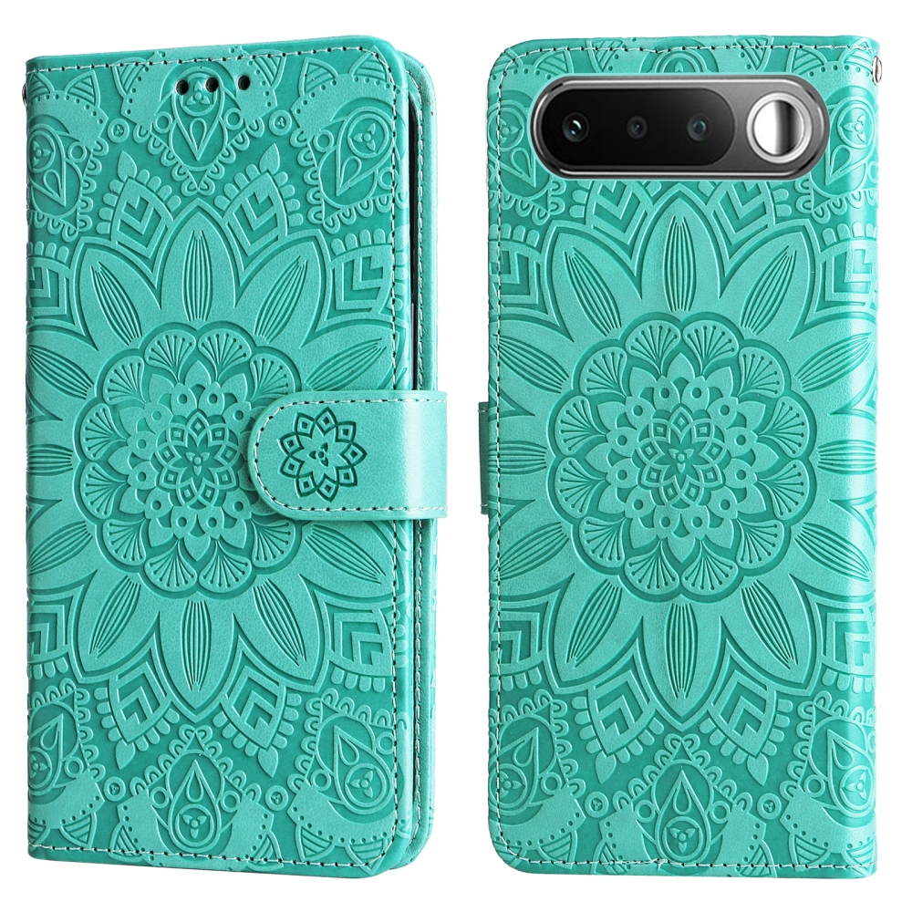 Sunflower knížkové pouzdro na Realme 16 5G - modrozelené