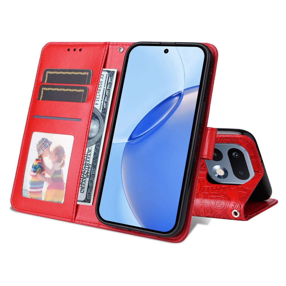 Sunflower knížkové pouzdro na Realme 16 Pro 5G - červené