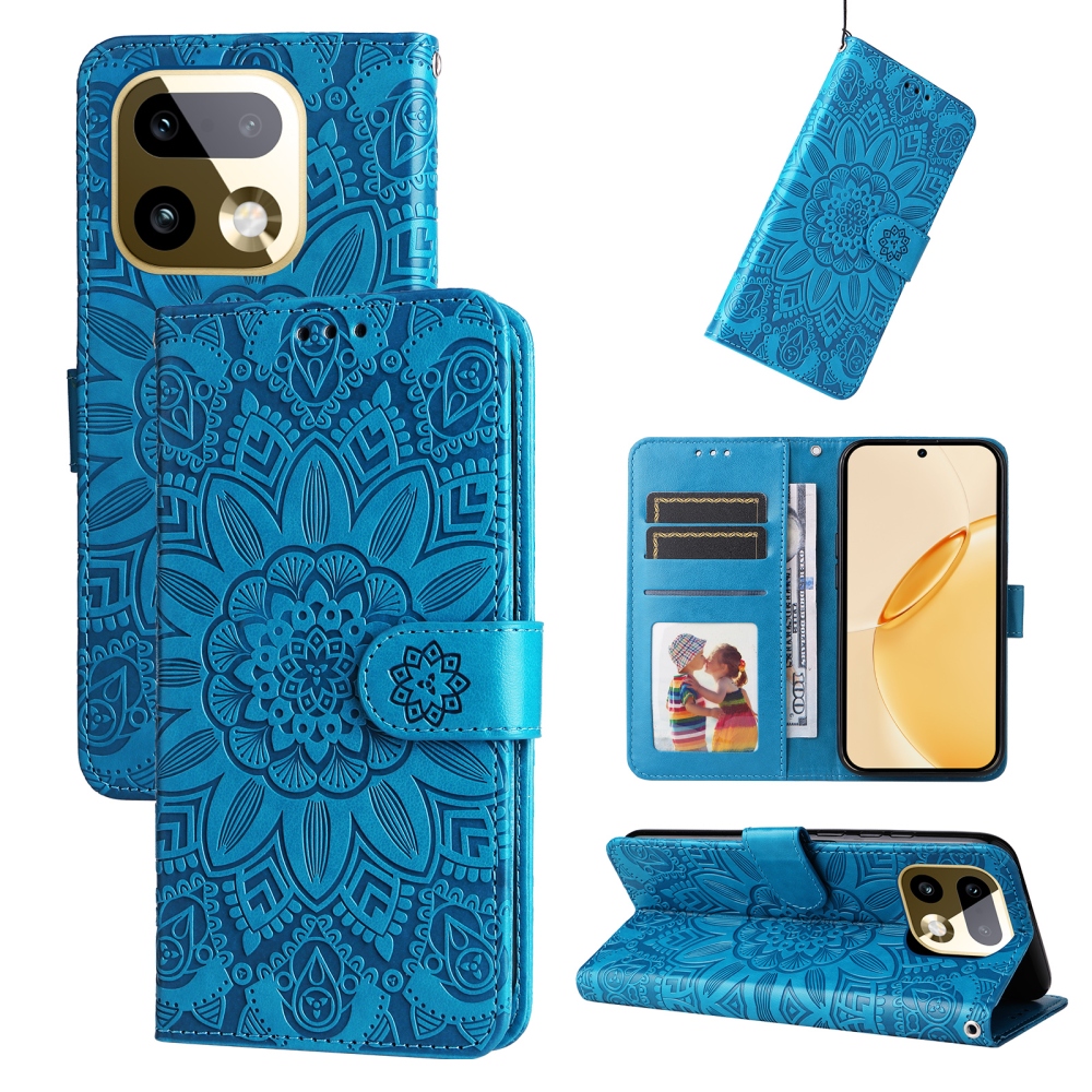 Sunflower knížkové pouzdro na Realme 16 Pro+ 5G - modré