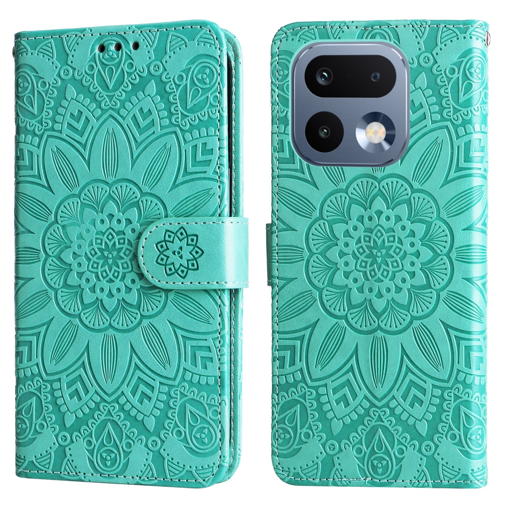 Sunflower knížkové pouzdro na Realme 16 Pro 5G - modrozelené