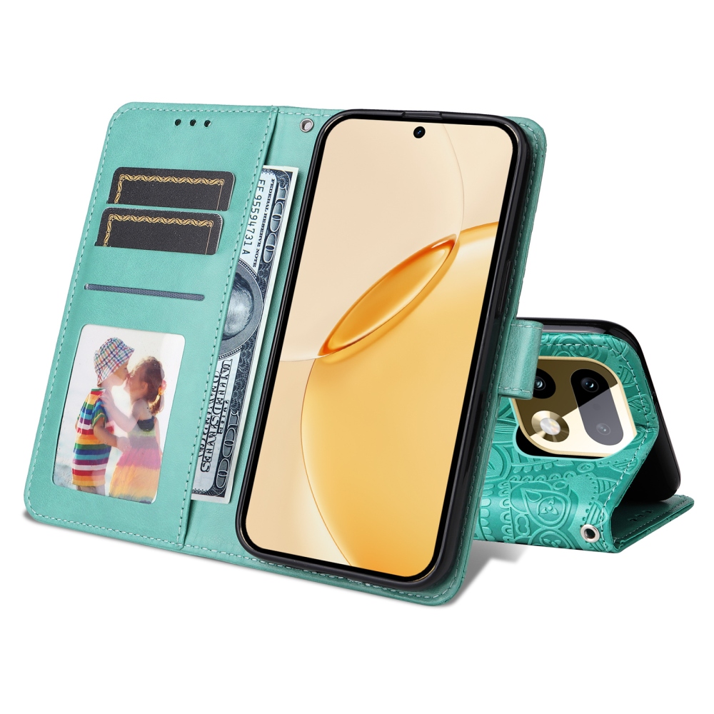 Sunflower knížkové pouzdro na Realme 16 Pro+ 5G - modrozelené