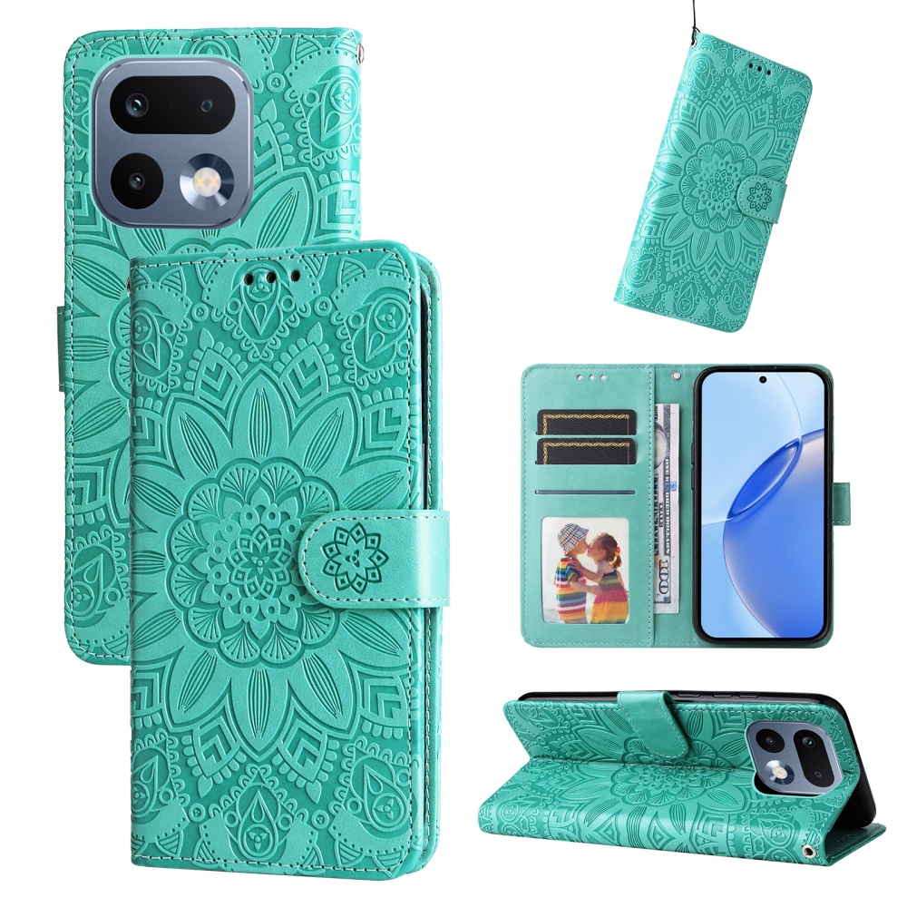 Sunflower knížkové pouzdro na Realme 16 Pro 5G - modrozelené