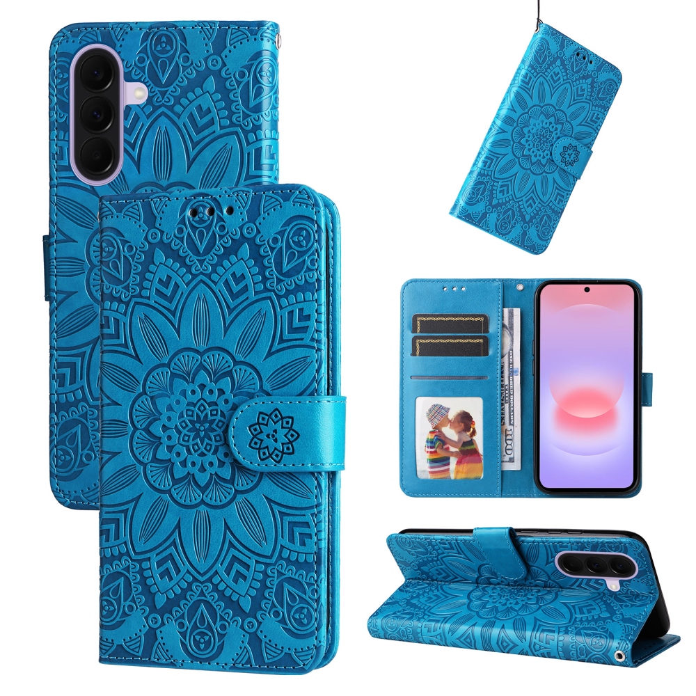 Sunflower knížkové pouzdro na Samsung Galaxy A27 - modré
