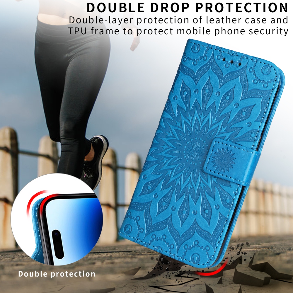 Sunflower knížkové pouzdro na Samsung Galaxy A37 5G - modré