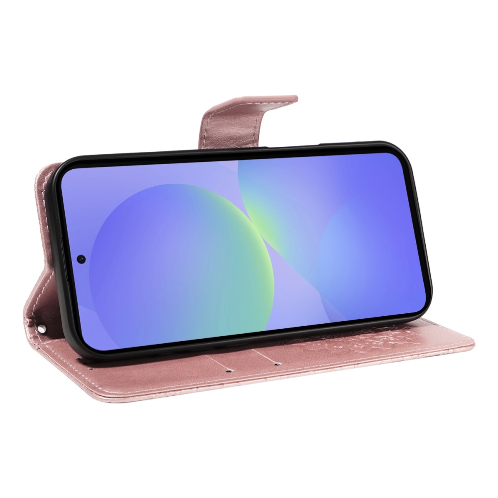 Sunflower knížkové pouzdro na Samsung Galaxy A37 5G - růžovozlaté