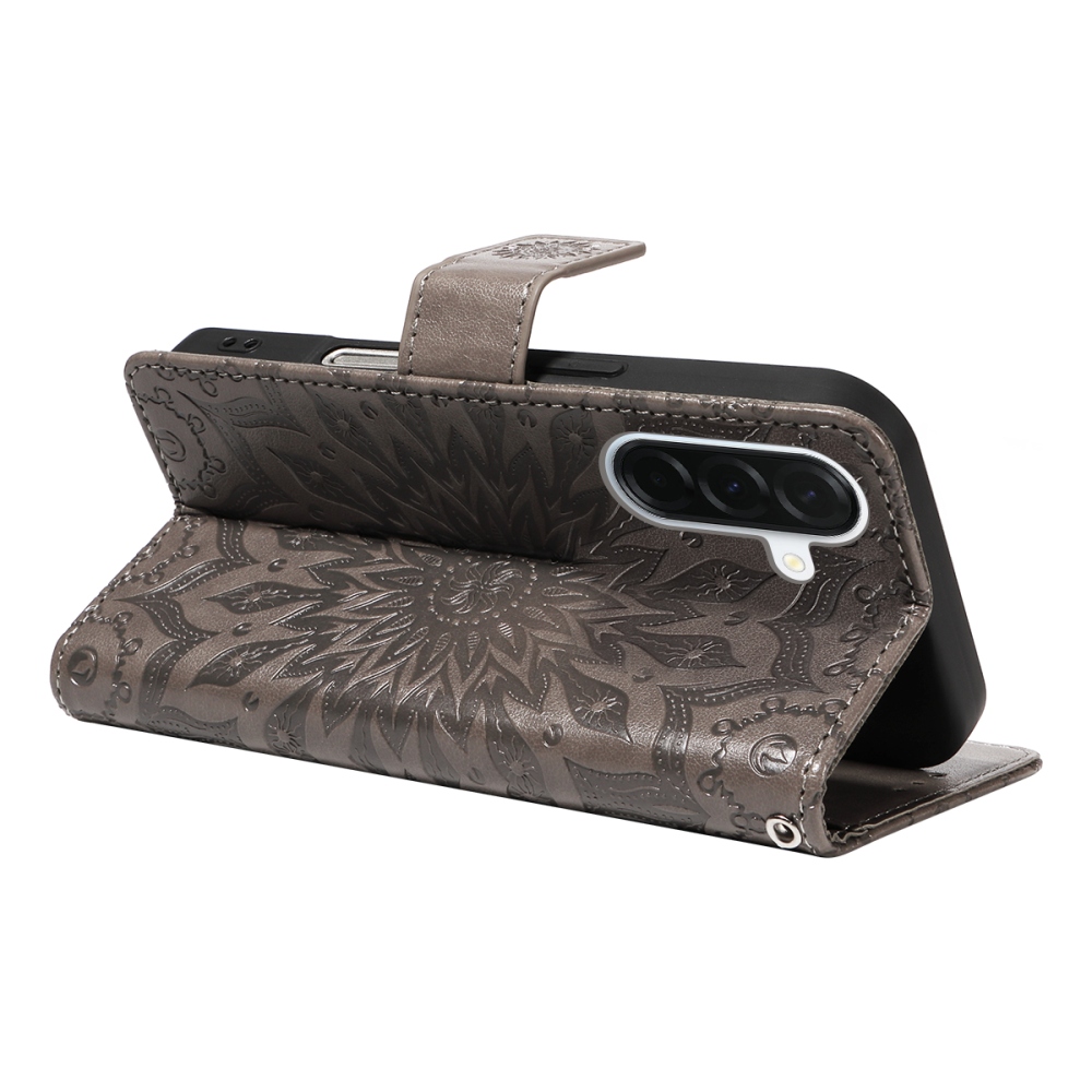 Sunflower knížkové pouzdro na Samsung Galaxy A37 5G - šedé