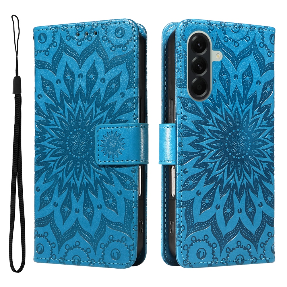 Sunflower knížkové pouzdro na Samsung Galaxy A57 5G - modré