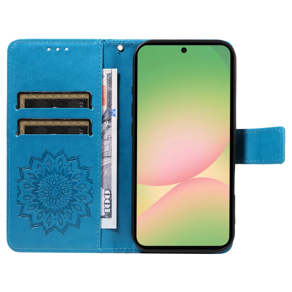 Sunflower knížkové pouzdro na Samsung Galaxy A57 5G - modré