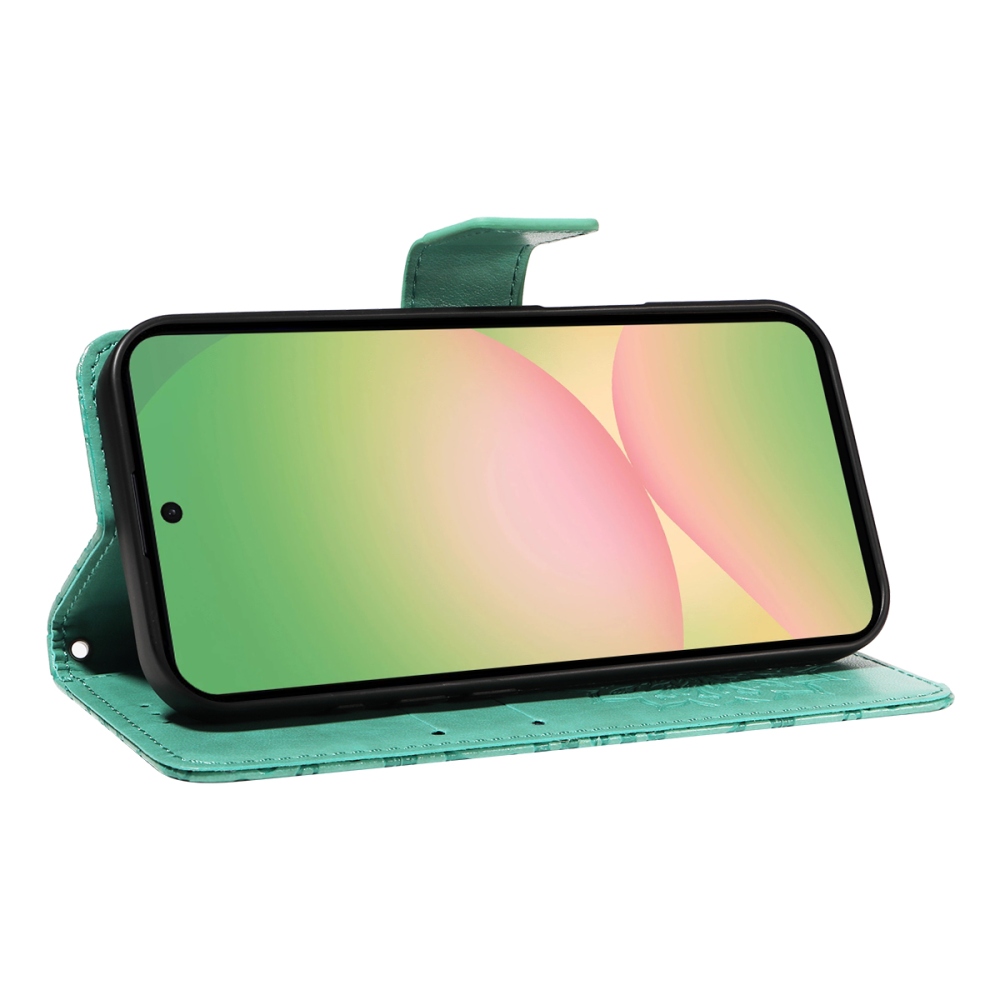 Sunflower knížkové pouzdro na Samsung Galaxy A57 5G - modrozelené