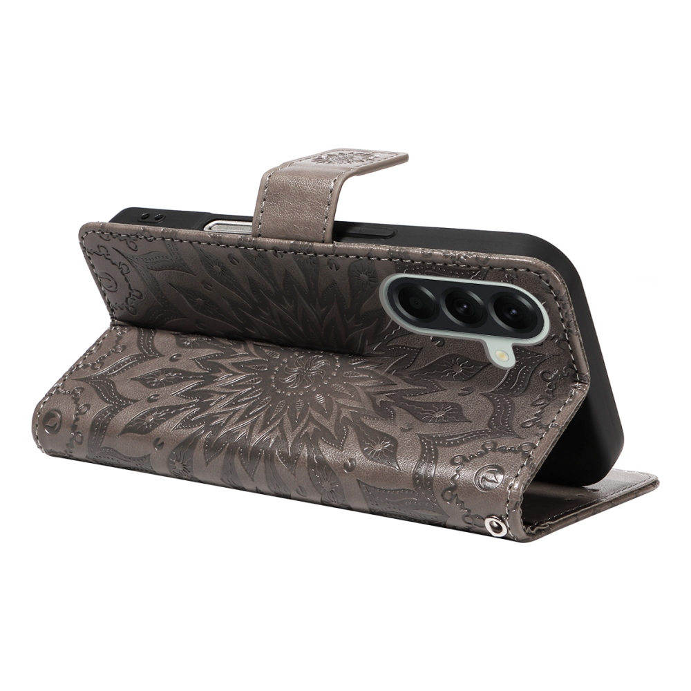 Sunflower knížkové pouzdro na Samsung Galaxy A57 5G - šedé