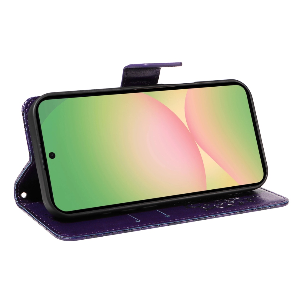 Sunflower knížkové pouzdro na Samsung Galaxy A57 5G - tmavěfialové