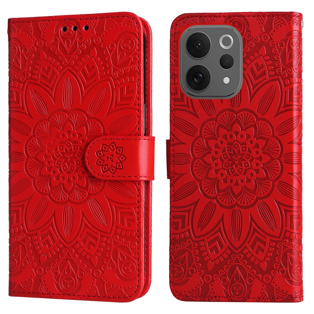 Sunflower knížkové pouzdro na Vivo V70 5G - červené