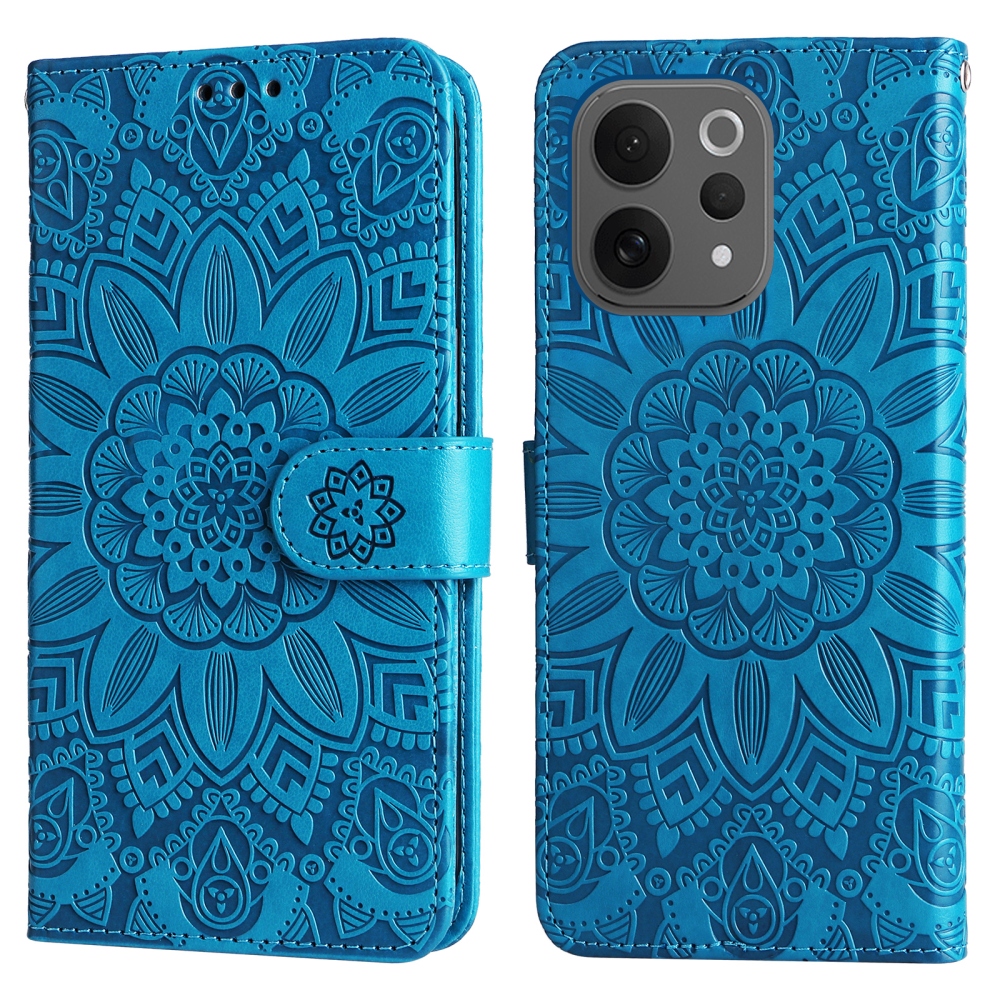 Sunflower knížkové pouzdro na Vivo V70 5G - modré