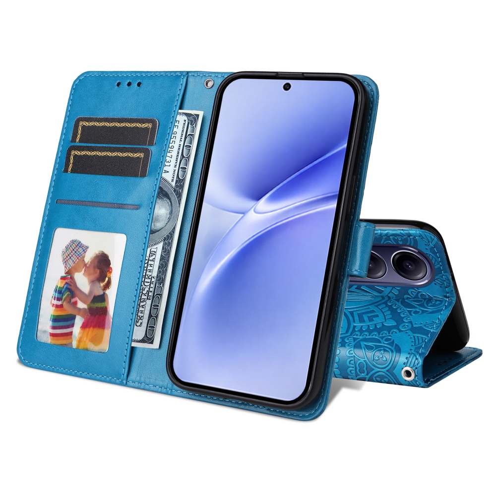 Sunflower knížkové pouzdro na Vivo V70 FE 5G - modré