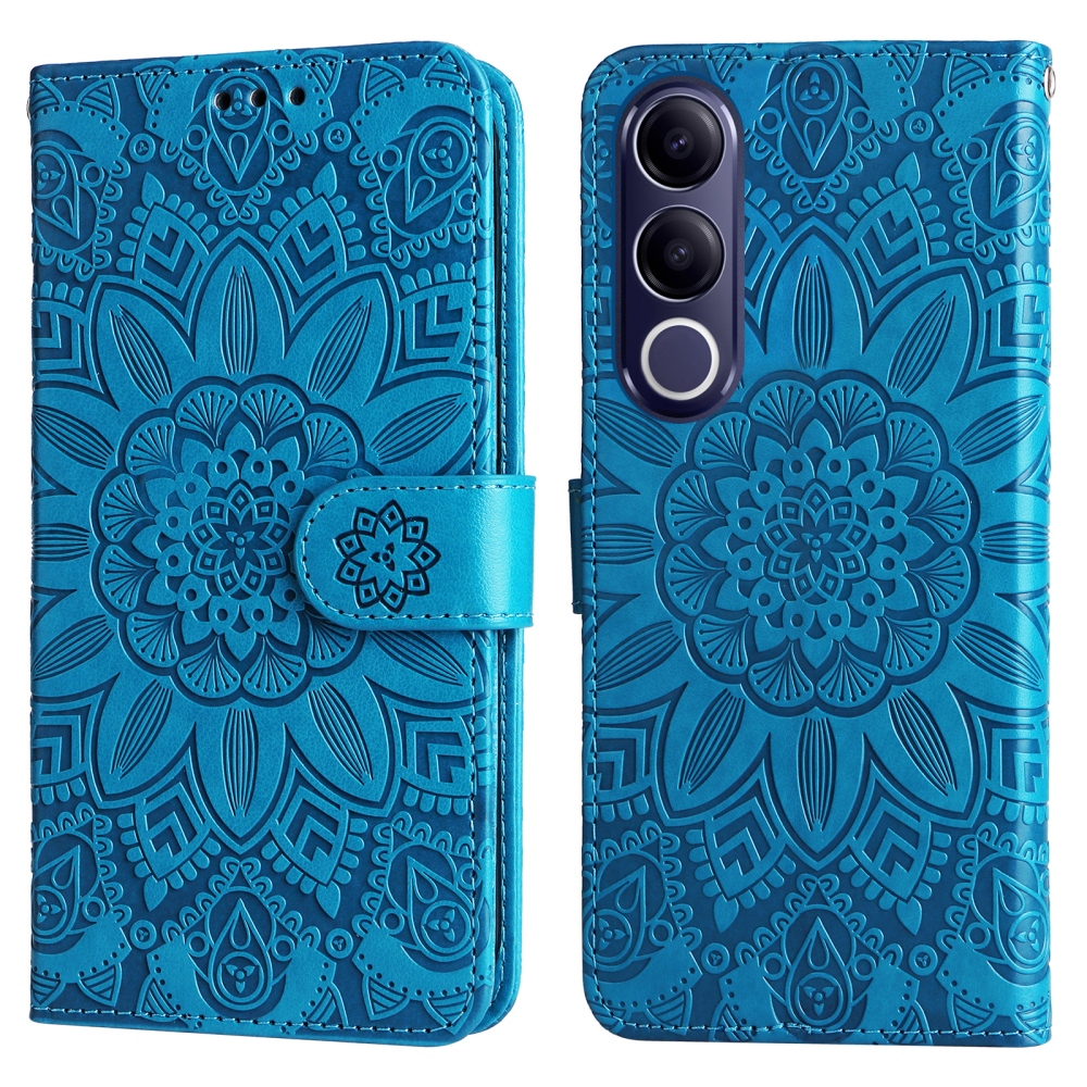 Sunflower knížkové pouzdro na Vivo V70 FE 5G - modré