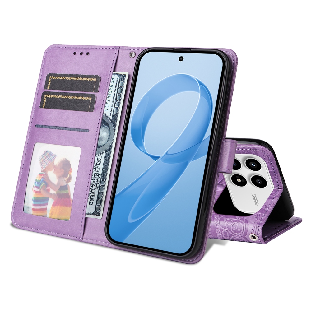 Sunflower knížkové pouzdro na Xiaomi Poco F8 Pro 5G - fialové