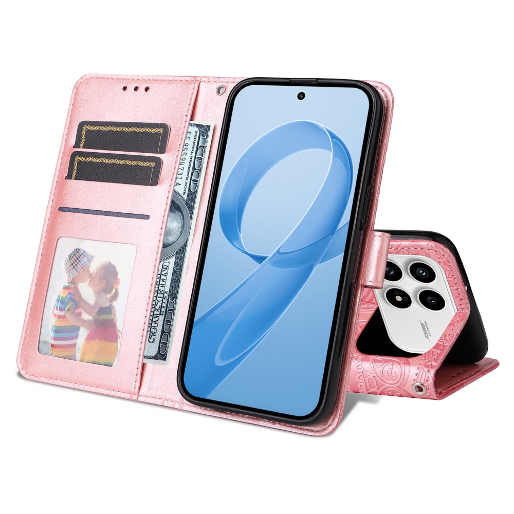 Sunflower knížkové pouzdro na Xiaomi Poco F8 Pro 5G - růžové