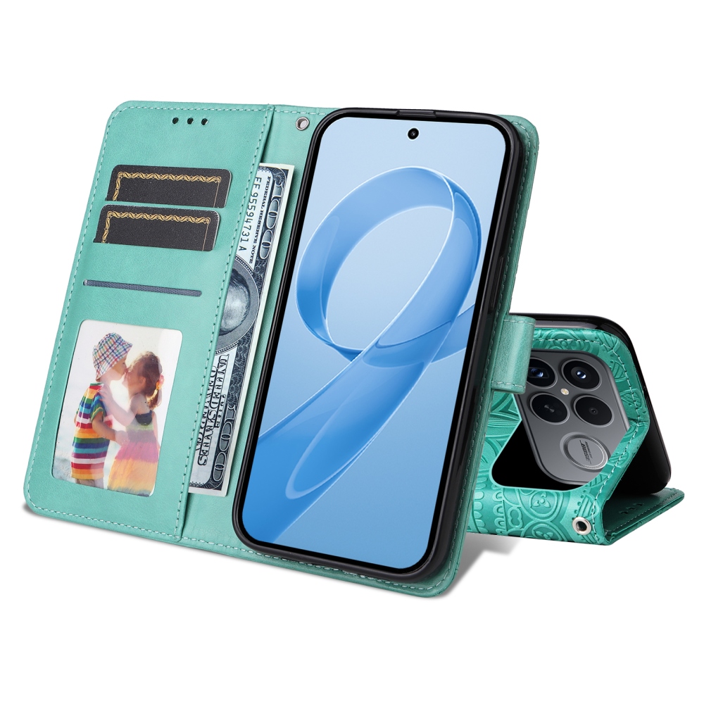 Sunflower knížkové pouzdro na Xiaomi Poco F8 Ultra 5G - modrozelené