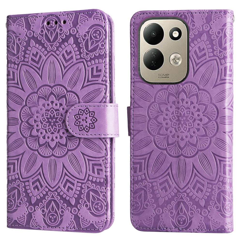 Sunflower knížkové pouzdro na Xiaomi Redmi 17 4G/5G - fialové