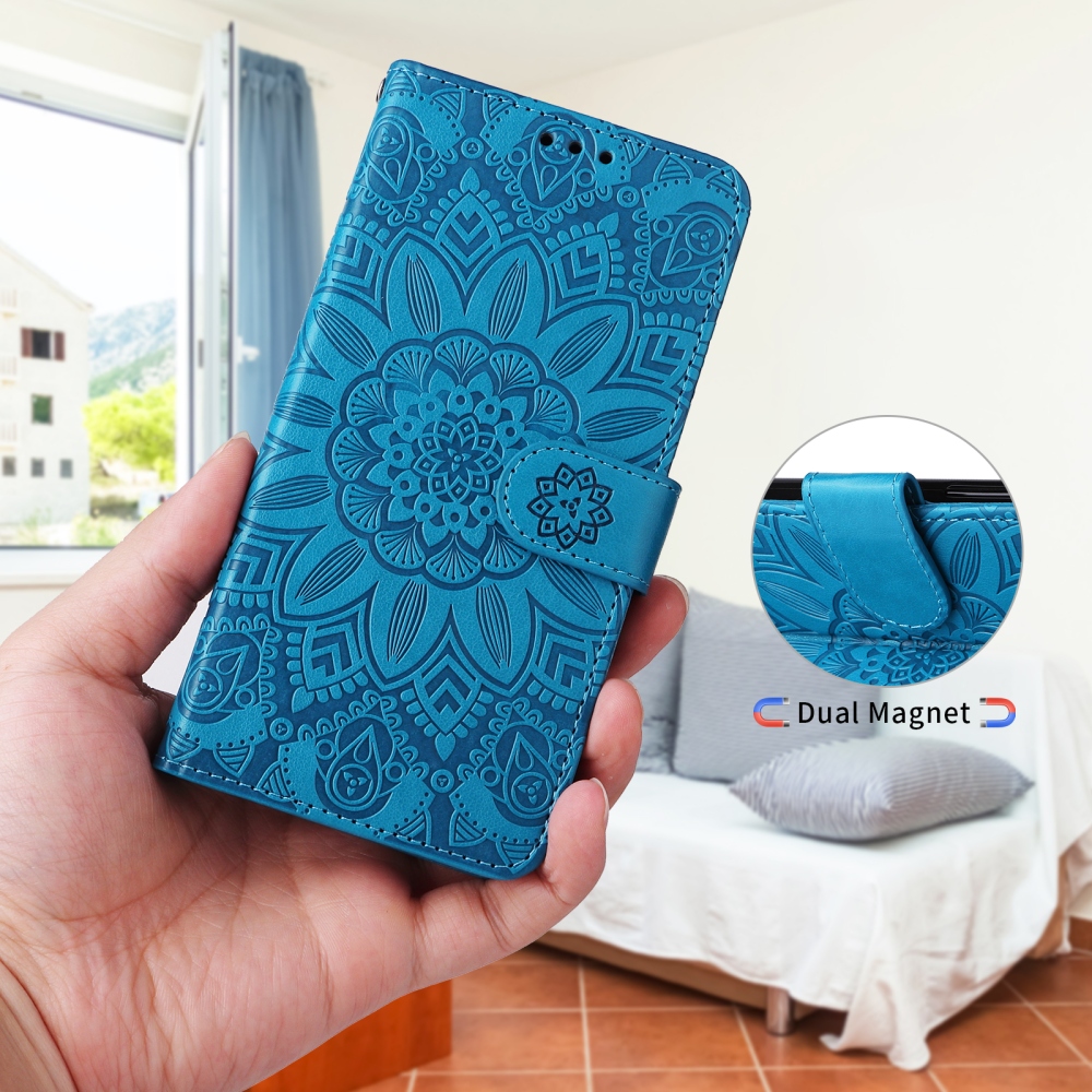 Sunflower knížkové pouzdro na Xiaomi Redmi 17 4G/5G - modré