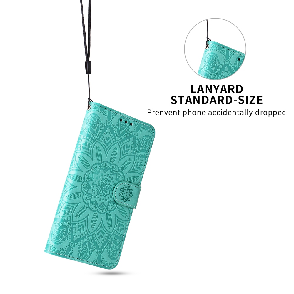 Sunflower knížkové pouzdro na Xiaomi Redmi 17 4G/5G - modrozelené