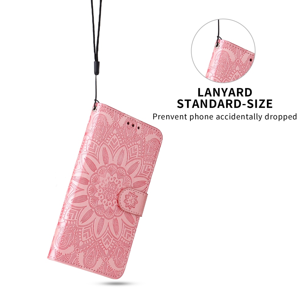 Sunflower knížkové pouzdro na Xiaomi Redmi 17 4G/5G - růžové