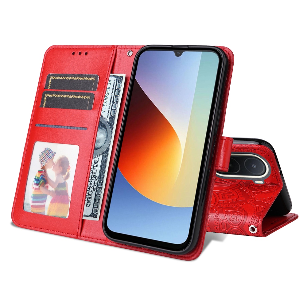 Sunflower knížkové pouzdro na Xiaomi Redmi A7 Pro - červené