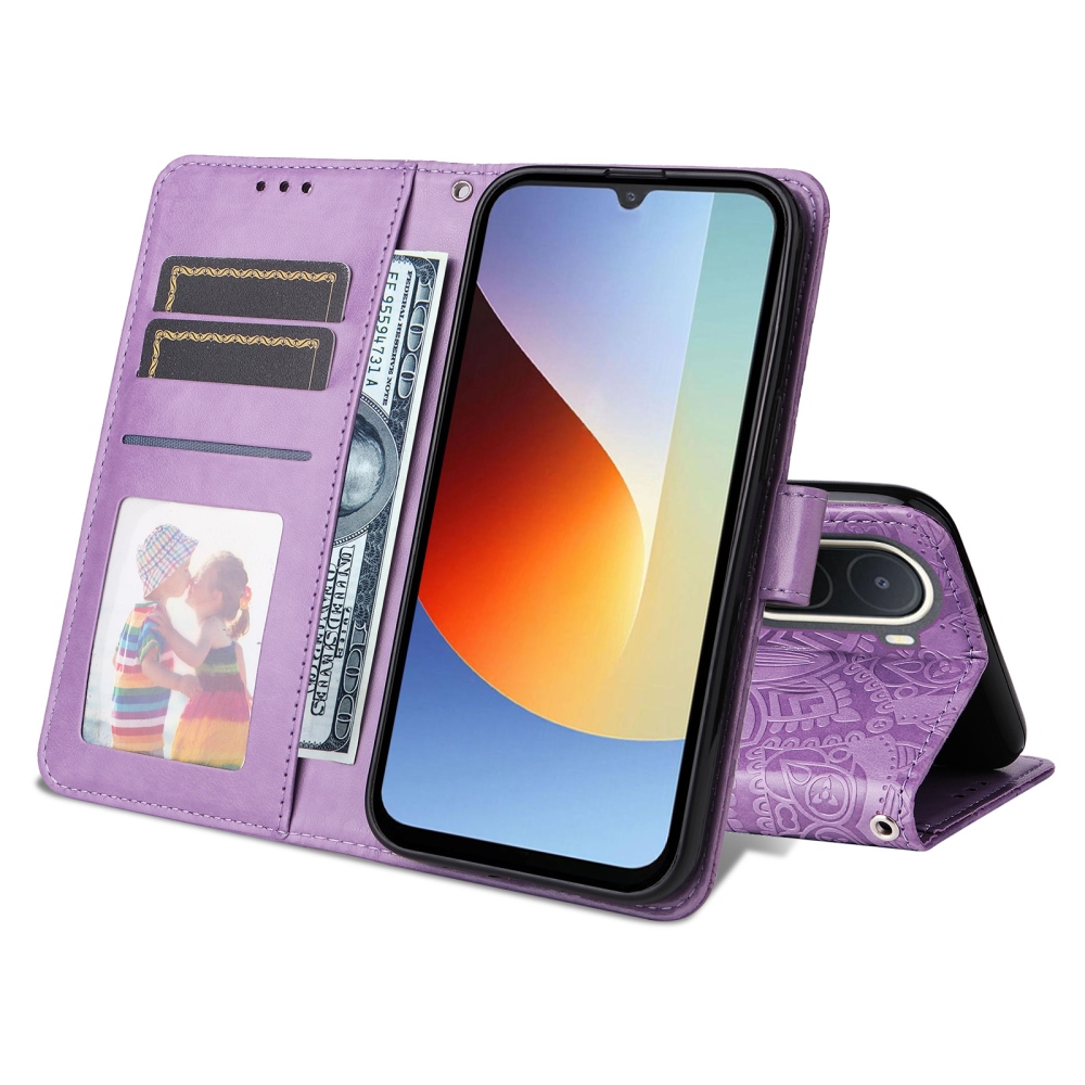 Sunflower knížkové pouzdro na Xiaomi Redmi A7 Pro - fialové